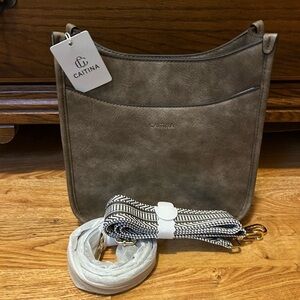 Gray Crossbody Bag